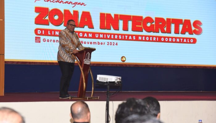Wujudkan Zona Integritas, Rektor UNG Tegaskan untuk Bekerja Lebih Baik