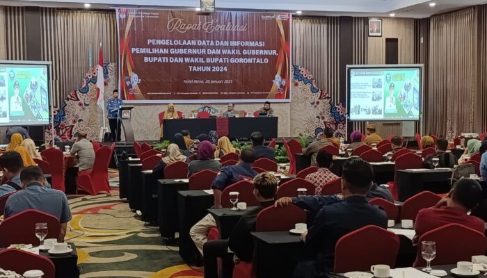 KPU Kabupaten Gorontalo Evaluasi Pengelolaan Data dan Informasi Pilkada 2024