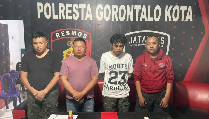 Polisi Ringkus 4 Pria di Gorontalo Diduga Jual Mobil Rental