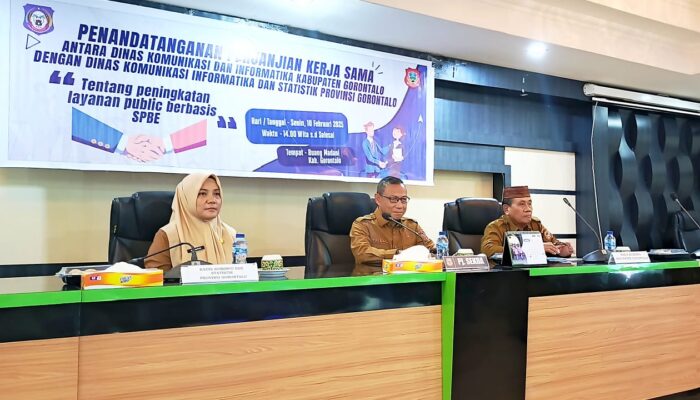Diskominfotik Gorontalo dan Kabgor Kerja Sama Pengembangan SPBE