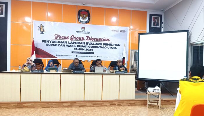 KPU Gorontalo Utara Serap Kritik dan Saran dalam FGD Evaluasi Pilkada