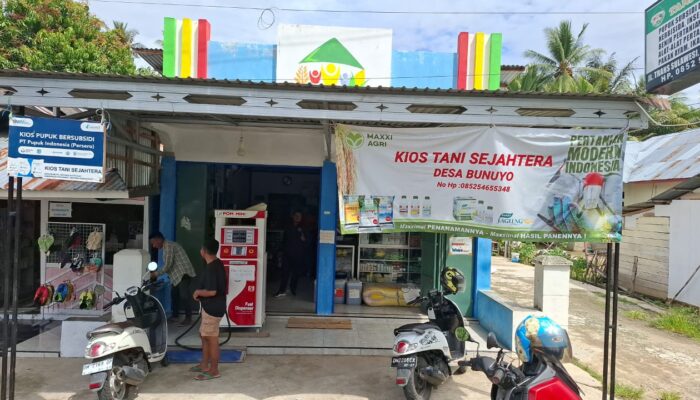Kios Tani milik Anggota BPD Bunuyo Mudahkan Warga Penuhi Kebutuhan Pertanian