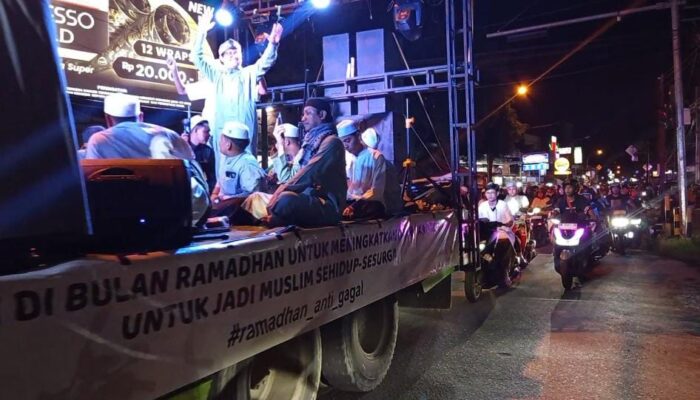 Ratusan Warga Gorontalo Konvoi Tarhib Sambut Ramadhan