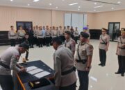 Polda Gorontalo Serah Terima Jabatan 9 PJU dan 4 Kapolres