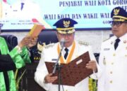 Sumpah Janji Jabatan, Wali Kota Gorontalo Adhan Dambea Menangis