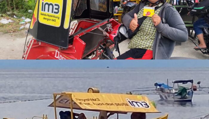 Indosat Dukung Pengemudi Bentor dan Perahu Wisata di Gorontalo Go Digital