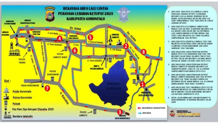 Catat! Begini Rekayasa Lalu Lintas saat Perayaan Ketupat di Kabupaten Gorontalo