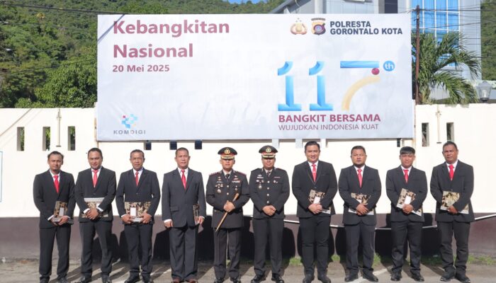 9 Personel Polresta Gorontalo Kota Terima Penghargaan usai Ungkap Kasus