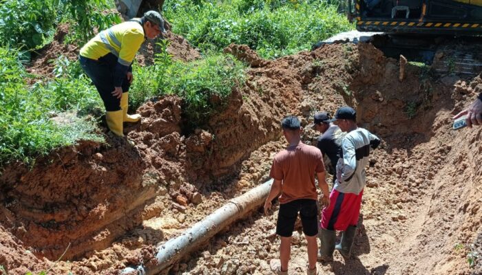 Pani Gold Project Bantu Perbaiki Pipa Perumdam Tirta Moolango Pohuwato