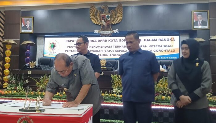 DPRD Kota Gorontalo Paripurnakan Ranperda Pemberian Insentif dan Kemudahan Investor