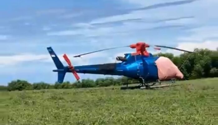 Helikopter Milik PT Komala Indonesia Mendarat Darurat di Pohuwato