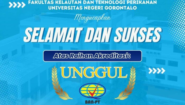 Prodi Budidaya Perairan FKTP UNG Raih Predikat Akreditasi Unggul