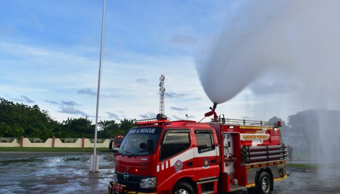 Pemda Pohuwato Punya Mobil Damkar Terbaru, Pengisian Air Hanya 2 Menit