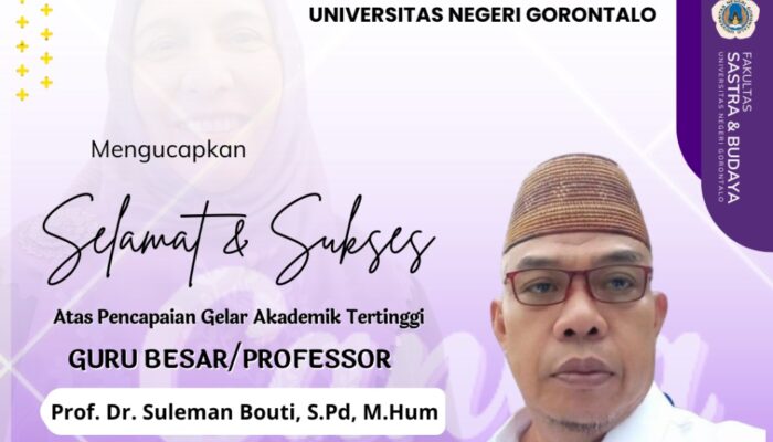 Dosen FSB UNG Raih Gelar Guru Besar Bidang Sociolinguistics Orthography