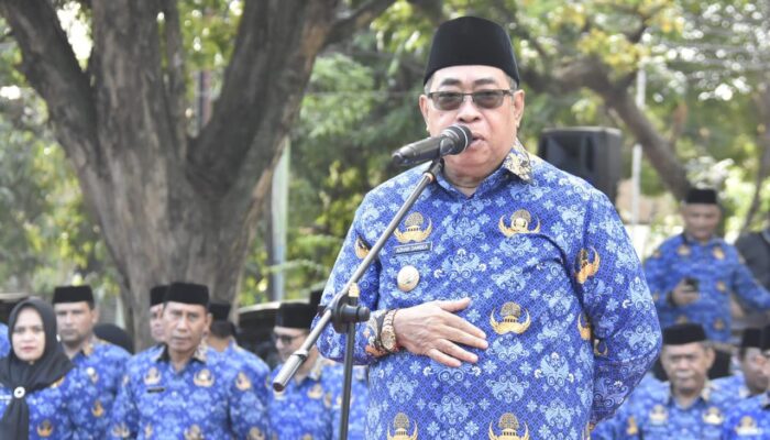 Wali Kota Gorontalo Tekankan Disiplin dan Etika ASN dalam Apel Korpri