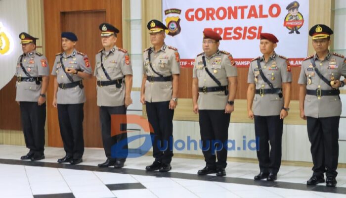 Kapolda Gorontalo Sertijab 6 PJU dan Kapolresta yang Baru
