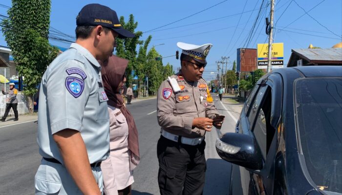 Satlantas Polres Bone Bolango Tilang Pelanggar hingga Sidang di Tempat 