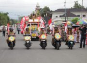 Ribuan Warga Antusias Saksikan Pawai Pembangunan di Kotamobagu