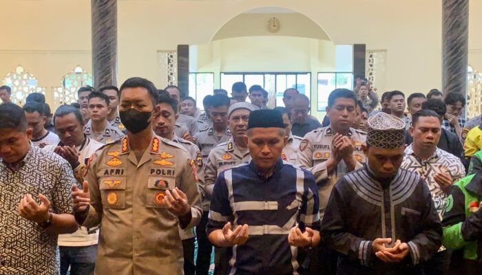 Doa untuk Affan, Polda Gorontalo Gelar Shalat Ghaib 