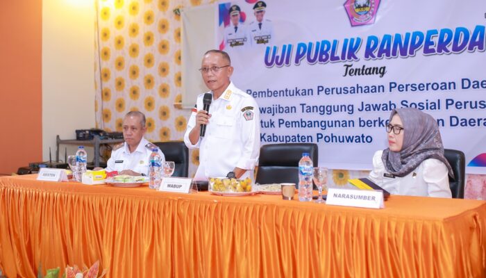 Wabup Pohuwato Buka Uji Publik Dua Ranperda untuk Dorong Pembangunan