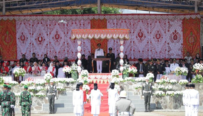 Wali Kota Weny Gaib Pimpin Upacara HUT ke-80 RI di Kotamobagu