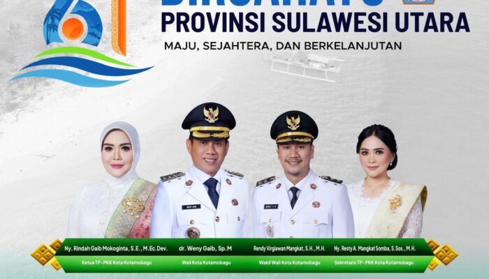 Pemkot Kotamobagu Ucapkan Dirgahayu ke-61 Provinsi Sulut