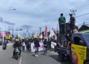 Massa Aksi Mulai Bergerak ke Simpang Lima Bundaran Telaga