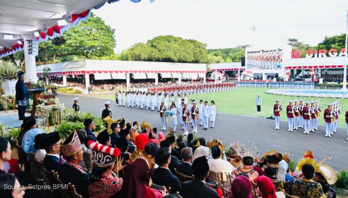 Menteri Nusron dan Wamen Ossy Ikuti Seluruh Rangkaian Upacara HUT ke-80 RI