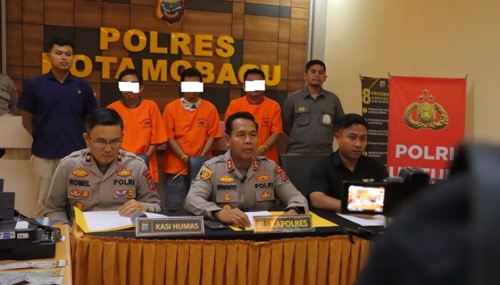 Polres Kotamobagu Bekuk Sindikat Penggelapan, KTP Palsu dan 6 Kendaraan Diamankan