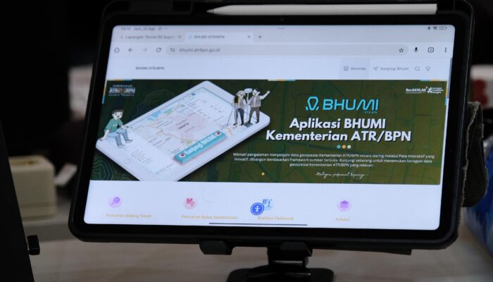 Akses Peta Pertanahan Melalui Bhumi Terbuka untuk Publik
