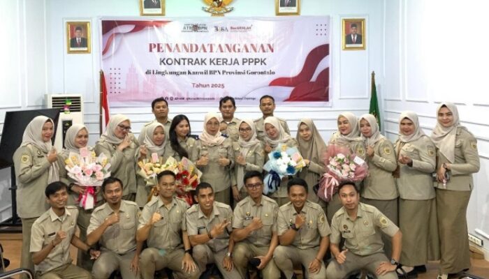 23 PPPK Formasi 2024 di Kantor Pertanahan Kabupaten Gorontalo Tandatangani Perjanjian Kerja