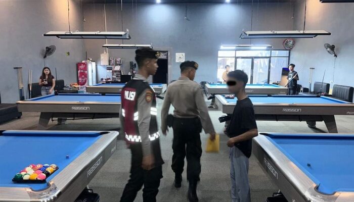 Polres Kotamobagu Tegur Pemilik Billiard Diduga Izinkan Siswa Bermain