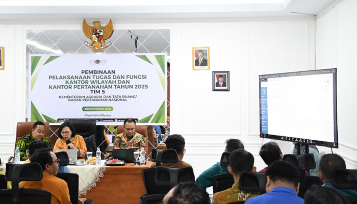 Kantor Pertanahan Kabupaten Gorontalo Gelar Rapat Pembinaan Bersama Dirjen Penataan Agraria