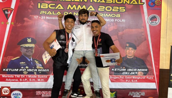 Dua Atlet Gorontalo Raih Perunggu di Kejurnas IBCA MMA Piala Dankor Brimob