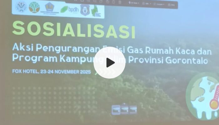 Video Sosialisasi Aksi Pengurangan Emisi GRK dan Program Kampung Iklim di Gorontalo