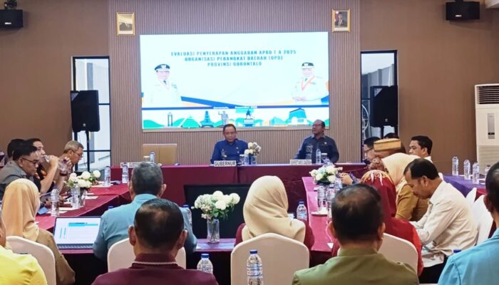Gubernur Gorontalo Evaluasi Penyerapan Anggaran Periode November