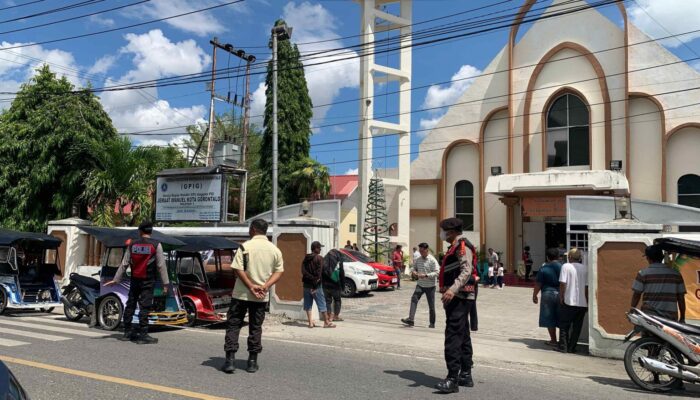 Polda Gorontalo Perketat Pengamanan di Gereja Jelang Natal