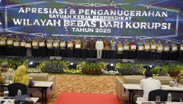 24 Satker Kementerian ATR/BPN Terima Predikat Wilayah Bebas Korupsi