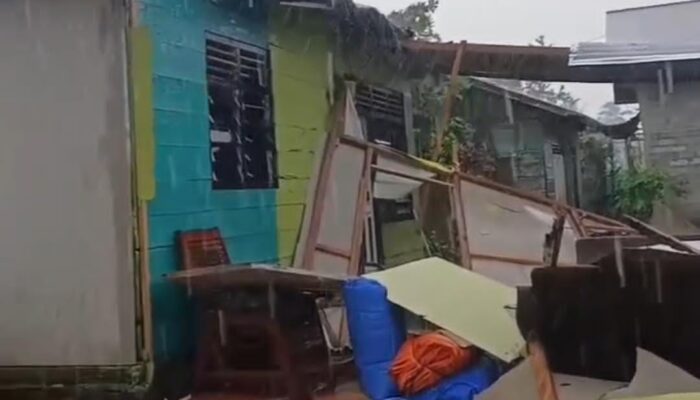 Satu Rumah Warga di Tolangohula Rusak Diterjang Angin Kencang