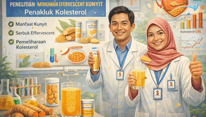 Peneliti UNG Sulap Kunyit jadi Minuman Effervescent Penakluk Kolesterol