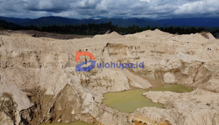 potret tambang emas ilegal di Pohuwato
