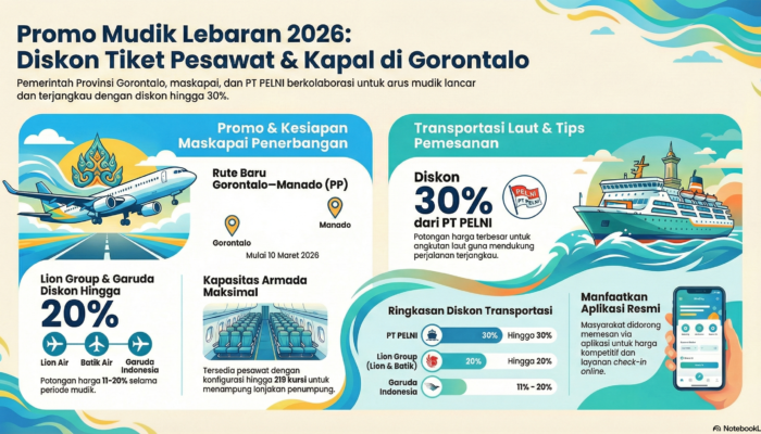 Mudik Lebaran, Tiket Pesawat dan Kapal Diskon hingga 30 Persen