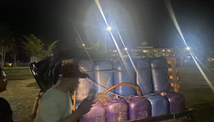 Polres Pohuwato Tangkap Pick Up Bermuatan Solar untuk PETI, Diduga Milik Aparat Negara