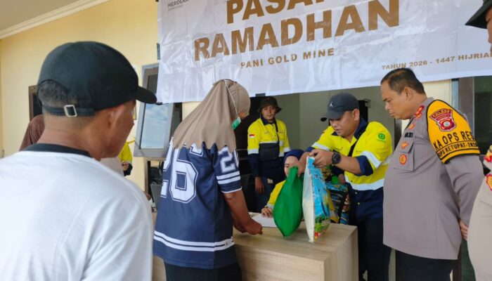 Tambang Emas Pani Gelar Pasar Murah Ramadhan, Penuhi Kebutuhan Warga