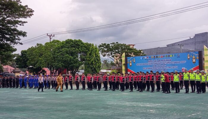 Gubernur Gorontalo Pimpin Apel Gelar Pasukan Operasi Ketupat Otanaha 2026