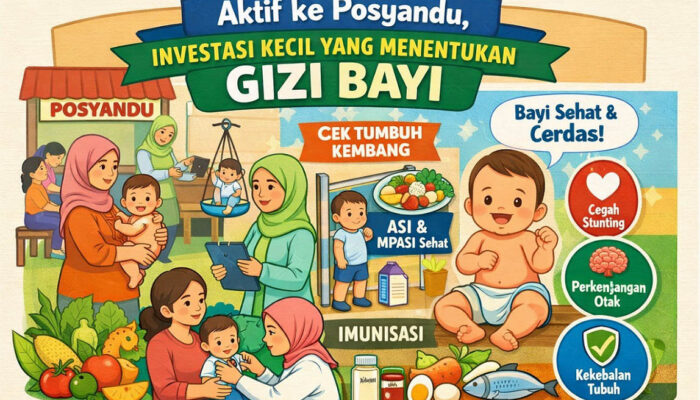 Penelitian UNG: Langkah Kaki Ibu ke Posyandu Bisa Tentukan Masa Depan Bayi