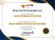 Bukti Pelayanan Publik yang Bersih dan Akuntabel, Kantah Kota Denpasar Raih Predikat WBBM