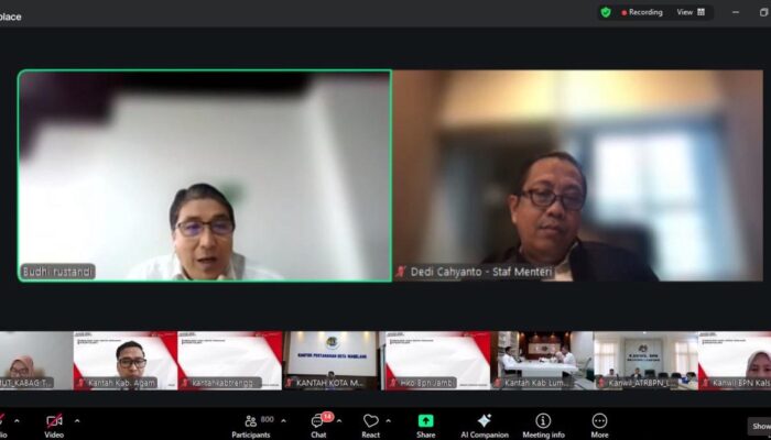 Kementerian ATR/BPN Sosialisasikan Hasil SPI KPK 2025