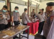 Personel Satbrimob Polda Gorontalo Jalani Pemeriksaan Tes Urine