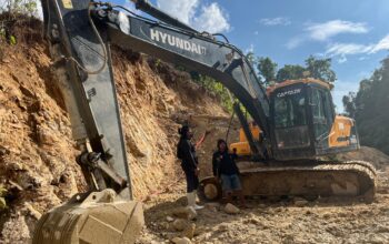 Lagi! Polres Pohuwato Amankan Excavator di PETI Hulawa, Operator Kabur